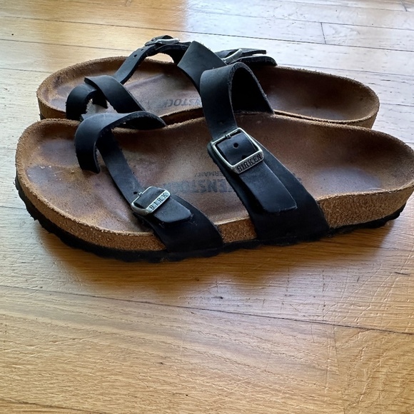 Birkenstock Womens Mayari Birko-Flor Flip Flop Summer Sandals Black Sz 5 US - Picture 8 of 11